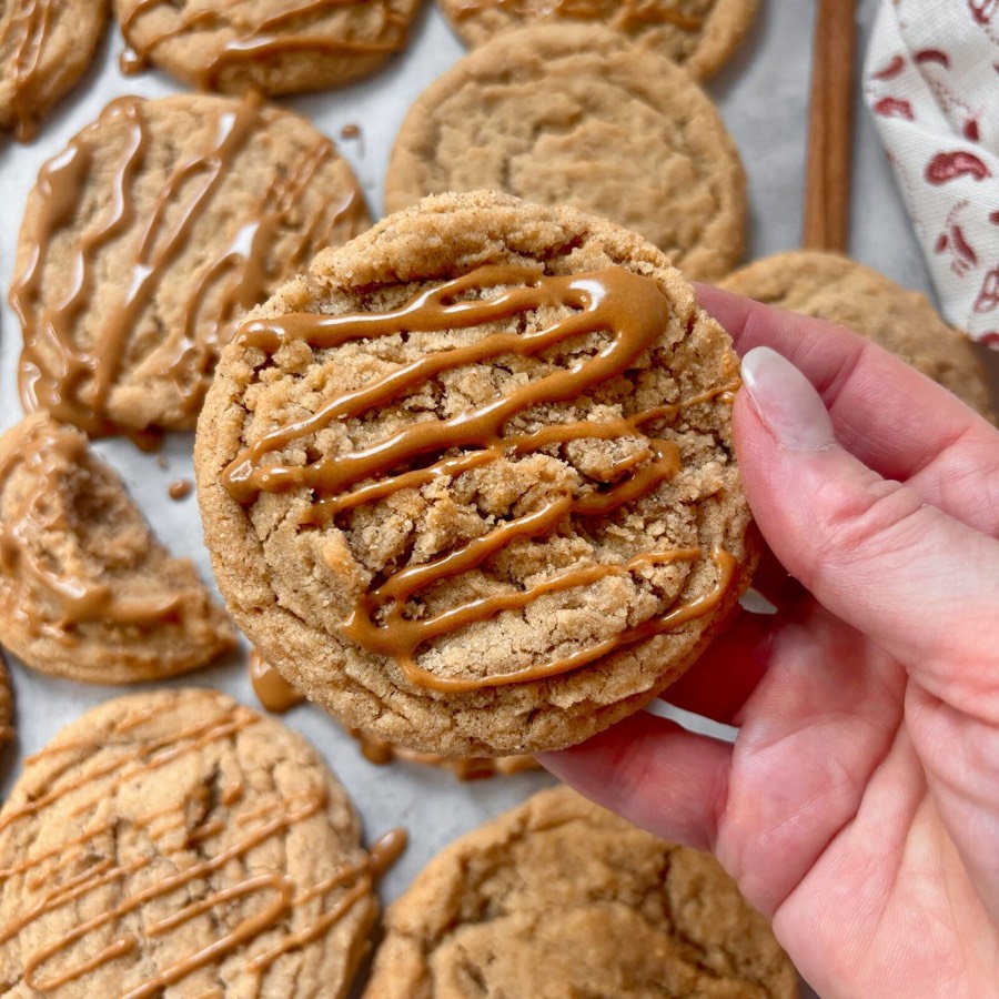 Brown Butter Dirty Chai Cookies with Espresso Glaze