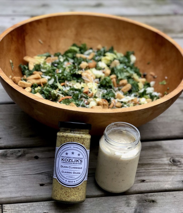 Creamy Kale Caesar Salad