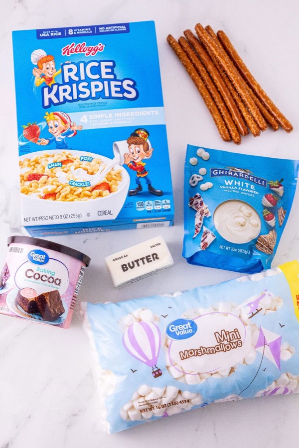 Rice Krispie Turkey Leg Treats Using Pretzel Bones